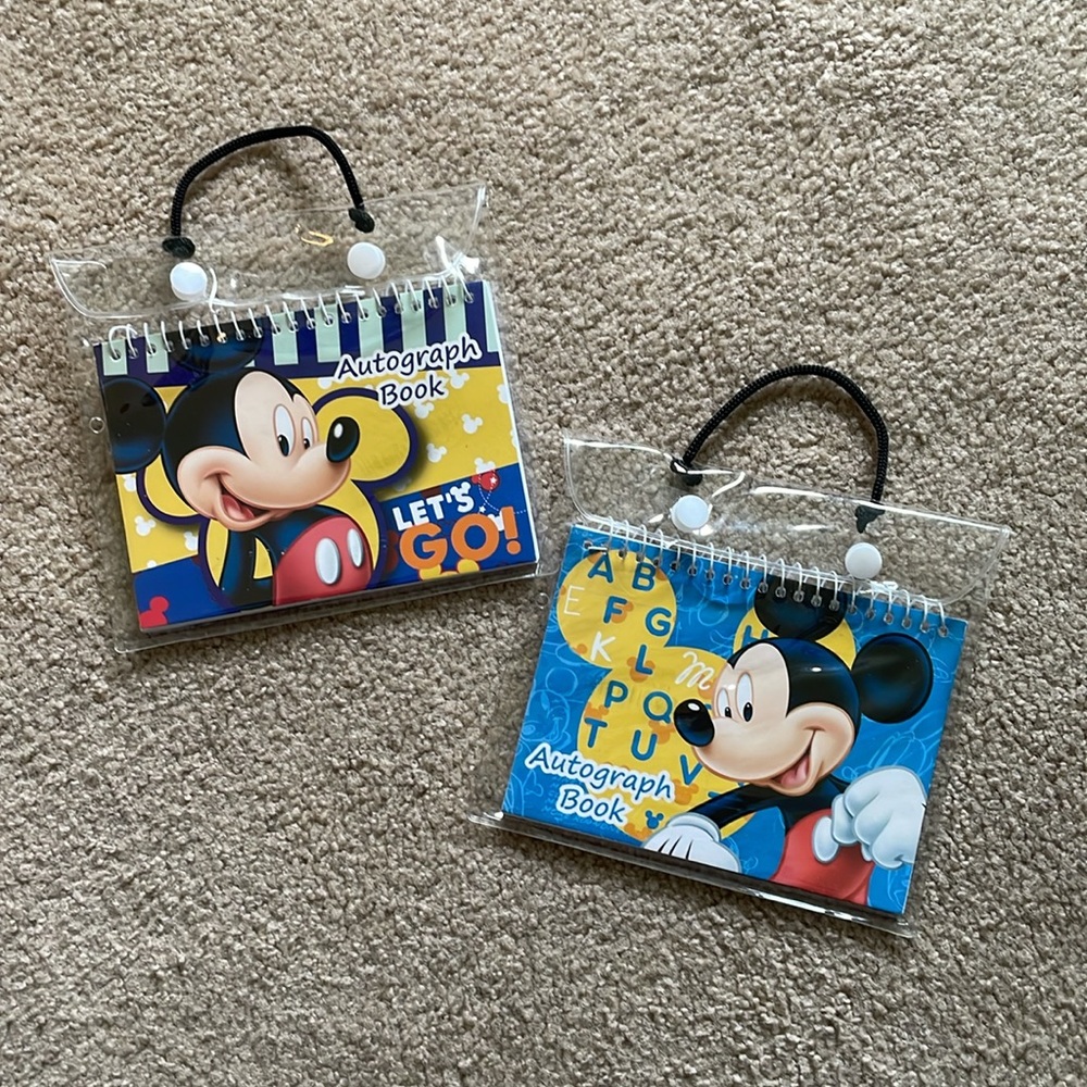 Two Disney Mickey Mouse Autograph Books